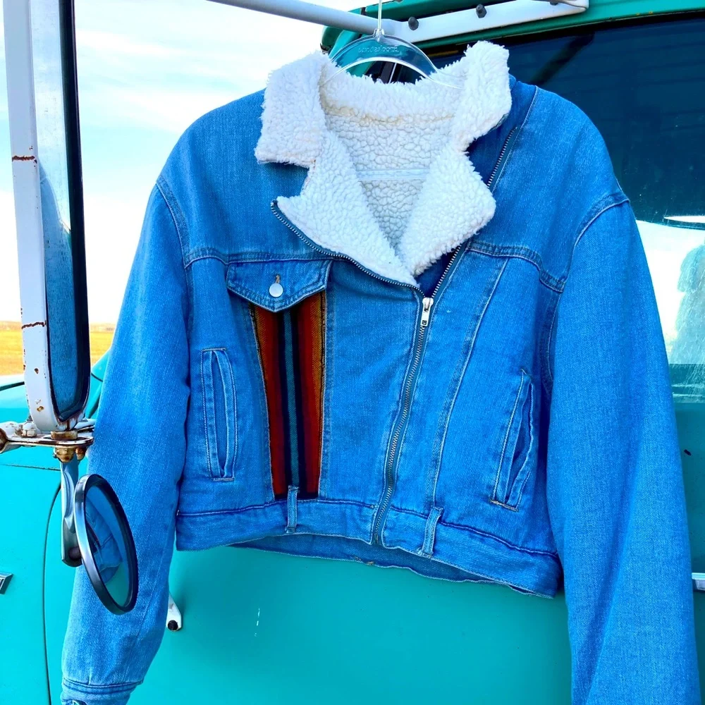 Sherpa denim jacket - Picture 2 of 2